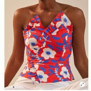 Hutch Strapless Ruffle Top from Anthropology